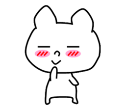 Pretty white dog sticker #5069603