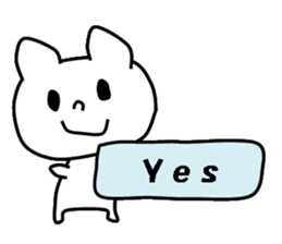 Pretty white dog sticker #5069606