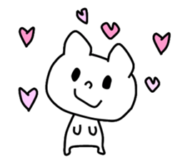 Pretty white dog sticker #5069608