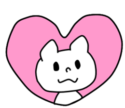 Pretty white dog sticker #5069609