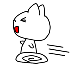 Pretty white dog sticker #5069615