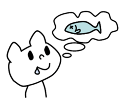 Pretty white dog sticker #5069616