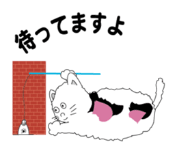 one day of calico cat mako sticker #5069912