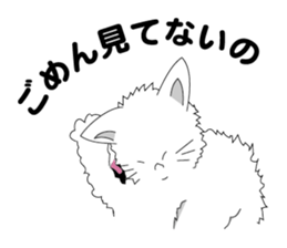 one day of calico cat mako sticker #5069928