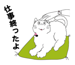 one day of calico cat mako sticker #5069933