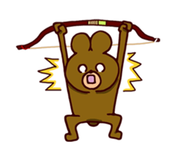 Kyudo Bear sticker #5070116