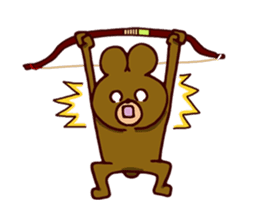 Kyudo Bear sticker #5070116