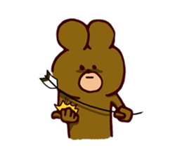 Kyudo Bear sticker #5070123