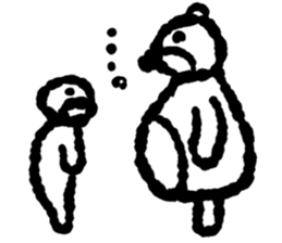 Man in the uninhabited island. sticker #5070569