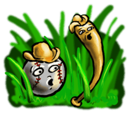 Baseball stickers, for bat and ball fans sticker #5071302