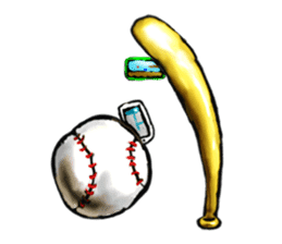 Baseball stickers, for bat and ball fans sticker #5071306