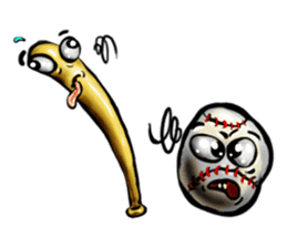 Baseball stickers, for bat and ball fans sticker #5071307