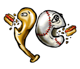 Baseball stickers, for bat and ball fans sticker #5071309