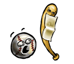Baseball stickers, for bat and ball fans sticker #5071310