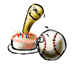 Baseball stickers, for bat and ball fans sticker #5071314