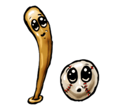 Baseball stickers, for bat and ball fans sticker #5071318