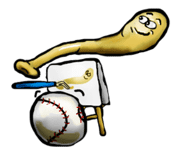 Baseball stickers, for bat and ball fans sticker #5071324