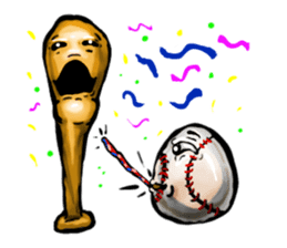 Baseball stickers, for bat and ball fans sticker #5071325