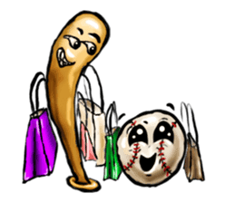 Baseball stickers, for bat and ball fans sticker #5071331