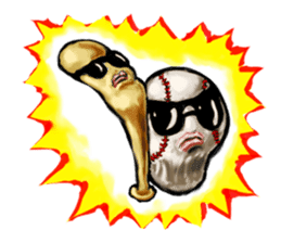 Baseball stickers, for bat and ball fans sticker #5071334