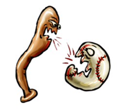 Baseball stickers, for bat and ball fans sticker #5071340