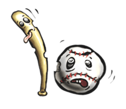 Baseball stickers, for bat and ball fans sticker #5071341