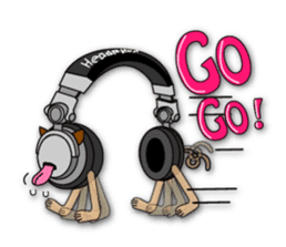 HeadphoneDog Audio Robot sticker #5071359
