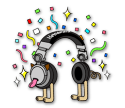 HeadphoneDog Audio Robot sticker #5071360