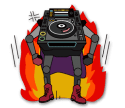 HeadphoneDog Audio Robot sticker #5071380