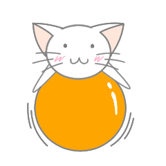 White cat of big ears