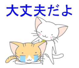 White cat of big ears sticker #5073857