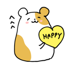Happy  Hamsters. sticker #5074490