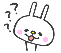 Girly White Rabbit sticker #5075792