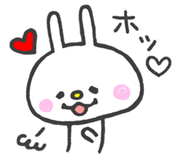 Girly White Rabbit sticker #5075794