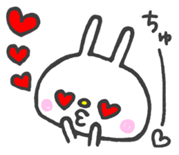 Girly White Rabbit sticker #5075795