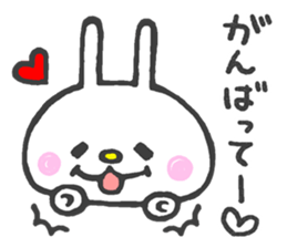 Girly White Rabbit sticker #5075807