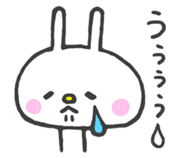 Girly White Rabbit sticker #5075817