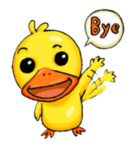 banano yellow duck sticker #5076266