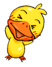 banano yellow duck sticker #5076283