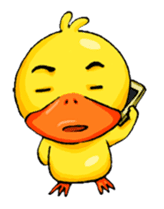 banano yellow duck sticker #5076285