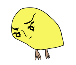 Yellow bird sticker sticker #5076308