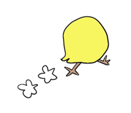 Yellow bird sticker sticker #5076315