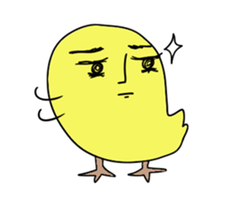 Yellow bird sticker sticker #5076316