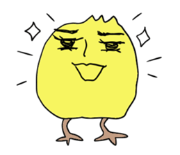 Yellow bird sticker sticker #5076320