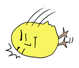 Yellow bird sticker sticker #5076323