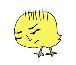 Yellow bird sticker sticker #5076324