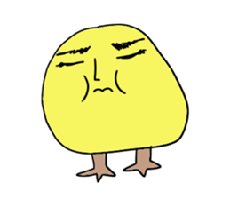 Yellow bird sticker sticker #5076329