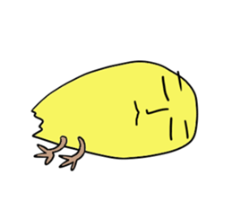 Yellow bird sticker sticker #5076333