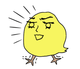 Yellow bird sticker sticker #5076334