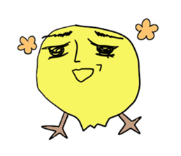 Yellow bird sticker sticker #5076336